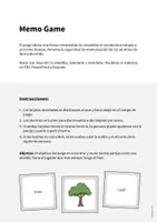Vista previa - Juegos / Gamificación - Forest / Bosque: Memo Game (Juego para la clase de inglés) - página 1