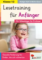 Vorschau - Arbeitsblätter - Lesetraining für Anfänger | Deutsch Anfangsunterricht Grundschule Förderschule Klasse 1–2 | Silbenbögen, Erstleser, Lesen lernen, Silben, Lesekompetenz, Lösungen, Kopiervorlagen - Deckblatt