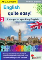 Vorschau - Arbeitsblätter - English quite easy Band 2 | Englisch Sekundarstufe I + Förderschule Klasse 6-10 | Englisch Förderunterricht, Grundwortschatz, Grammatik, Dialoge, Vokabeln, Sprechen, Freiarbeit, Nachhilfe, Lösungen - Deckblatt