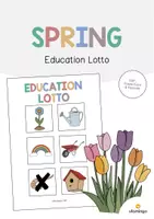 Vista previa - Juegos / Gamificación - Spring / Primavera: Education Lotto (Juego para la clase de inglés) - Portada