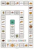 Vista previa - Juegos / Gamificación - Lunch & Dinner / Almuerzo y cena: Vocabulary Game (Juego para la clase de inglés) - página 2