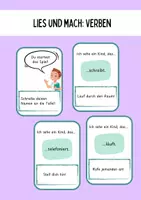 Vorschau - Spiele - Lese- und Bewegungsspiel: Lies und Mach! Verben - Deckblatt