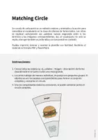 Vista previa - Juegos / Gamificación - Lunch & Dinner / Almuerzo y cena: Matching Circle (Rompecabezas circular para la clase de inglés) - página 1
