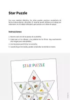 Vista previa - Juegos / Gamificación - Fruits / Fruta: Star Puzzle (Juego para la clase de inglés) - página 1