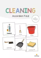 Vista previa - Hojas de trabajo - CLEANING: Paquete XXL de materiales para la clase de inglés (Limpieza) - página 1