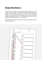 Vista previa - Hojas de trabajo - Numbers / Números: Draw the lines 2 (Hoja de trabajo de inglés) - página 1