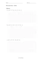 Vorschau - Arbeitsblätter - Polynomdivision für Geübte – Aufgaben mit Lösungen - Teil 4 - Deckblatt