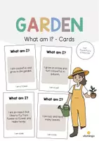 Vista previa - Tarjetas / Manipulativos - Garden / Jardín: What am I? - Cards (Juego de adivinanzas para la clase de inglés) - Portada