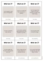 Vista previa - Tarjetas / Manipulativos - Garden / Jardín: What am I? - Cards (Juego de adivinanzas para la clase de inglés) - página 2