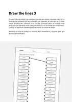 Vista previa - Hojas de trabajo - Garden / Jardín: Draw the lines 3 (Hoja de trabajo de inglés) - página 1