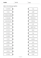 Vista previa - Hojas de trabajo - Garden / Jardín: Draw the lines 3 (Hoja de trabajo de inglés) - página 3