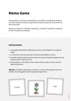 Vista previa - Juegos / Gamificación - Garden / Jardín: Memo Game (Juego para la clase de inglés) - página 1