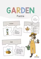 Vista previa - Juegos / Gamificación - Garden / Jardín: Puzzle (Rompecabezas para la clase de inglés) - Portada
