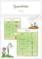 Vorschau - Interaktives Material - Spannbilder - Frühling - Deckblatt