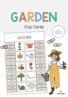 Vista previa - Juegos / Gamificación - Garden / Jardín: Clip Cards (Tarjetas de pinza para la clase de inglés) - Portada