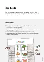 Vista previa - Juegos / Gamificación - Garden / Jardín: Clip Cards (Tarjetas de pinza para la clase de inglés) - página 1