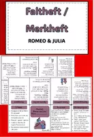 Vorschau - Merkblätter - Merkheft/ Buddy-Book/ Faltheft - Romeo und Julia (editierbar) - Deckblatt