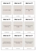 Vista previa - Tarjetas / Manipulativos - Colours / Colores: What am I? - Cards (Juego de adivinanzas para la clase de inglés) - página 3