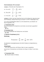 Vorschau - Arbeitsblätter - Mathearbeit zur Prozentrechnung (Klasse 7) - Seite 2