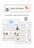 Vorschau - Anderer Materialtyp - Sport Assistent - ritualisierter Einstieg in den Sportunterricht - Deckblatt