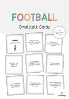 Vista previa - Tarjetas / Manipulativos - Football / Fútbol: Smalltalk Cards (Tarjetas de conversación) - Portada