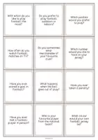 Vista previa - Tarjetas / Manipulativos - Football / Fútbol: Smalltalk Cards (Tarjetas de conversación) - página 3