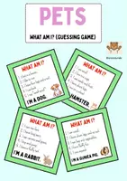 Vorschau - Spiele - Pets - What Am I? (Game/Warm-Up) - Deckblatt