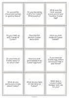 Vista previa - Tarjetas / Manipulativos - Easter / Pascua: Smalltalk Cards (Tarjetas de conversación) - página 3