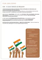 Vorschau - Arbeitsblätter - Projekt Booklet "Indien Entdecken" - Deckblatt