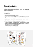 Vista previa - Juegos / Gamificación - Breakfast / Desayuno: Education Lotto (Juego para la clase de inglés) - página 1