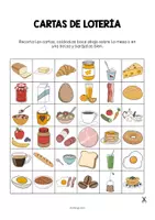 Vista previa - Juegos / Gamificación - Breakfast / Desayuno: Education Lotto (Juego para la clase de inglés) - página 2