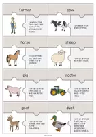 Vista previa - Juegos / Gamificación - Farm / Granja: Puzzle (Rompecabezas para la clase de inglés) - página 2