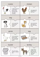 Vista previa - Juegos / Gamificación - Farm / Granja: Puzzle (Rompecabezas para la clase de inglés) - página 3
