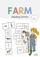 Vista previa - Manualidades / Dibujos para colorear - Farm / Granja: Reading Domino (Juego para la clase de inglés) - Portada