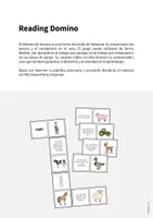 Vista previa - Manualidades / Dibujos para colorear - Farm / Granja: Reading Domino (Juego para la clase de inglés) - página 1