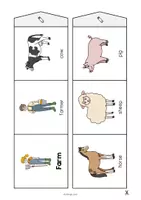 Vista previa - Juegos / Gamificación - Farm / Granja: Accordion Fold (Juego para la clase de inglés) - página 3