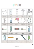 Vista previa - Juegos / Gamificación - Bathroom / Baño: Bingo (Juego para la clase de inglés) - página 2