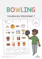 Vista previa - Hojas de trabajo - Bowling / Bolos: Vocabulary Worksheet 1 (Hoja de trabajo de inglés) - Portada