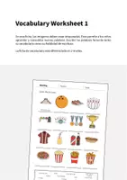 Vista previa - Hojas de trabajo - Bowling / Bolos: Vocabulary Worksheet 1 (Hoja de trabajo de inglés) - página 1