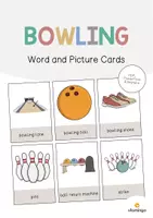 Vista previa - Decoración del aula - Bowling / Bolos: Word and Picture Cards (Tarjetas con imágenes para la clase de inglés) - Portada