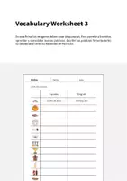 Vista previa - Hojas de trabajo - Bowling / Bolos: Vocabulary Worksheet 3 (Hoja de trabajo de inglés) - página 1
