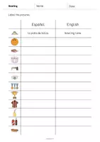 Vista previa - Hojas de trabajo - Bowling / Bolos: Vocabulary Worksheet 3 (Hoja de trabajo de inglés) - página 2