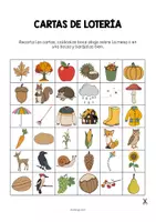 Vista previa - Juegos / Gamificación - Autumn / Otoño: Education Lotto (Juego para la clase de inglés) - página 2