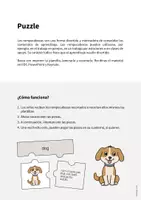 Vista previa - Manualidades / Dibujos para colorear - Pets / Mascotas: Puzzle (Rompecabezas para la clase de inglés) - página 1