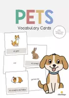 Vista previa - Manualidades / Dibujos para colorear - Pets / Mascotas: Vocabulary Cards (Tarjetas de palabras) - Portada