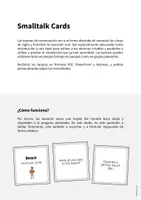 Vista previa - Tarjetas / Manipulativos - Beach / Playa: Smalltalk Cards (Tarjetas de conversación) - página 1