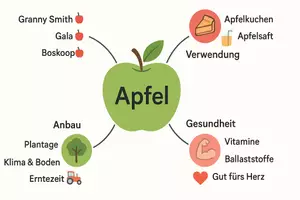 Vorschau - Arbeitsblätter - Lernposter + Arbeitsblätter zum Thema "Apfel" + Lösung & Fragen & MP3 + Mindmap + Infografik - Seite 3
