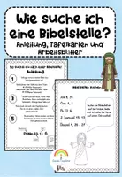 Vorschau - Arbeitsblätter - Wie suche ich eine Bibelstelle? - Deckblatt