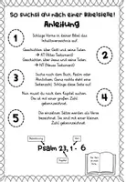 Vorschau - Arbeitsblätter - Wie suche ich eine Bibelstelle? - Seite 1