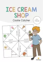 Vista previa - Juegos / Gamificación - Ice Cream Shop / Heladería: Cootie Catcher (Comecocos para la clase de inglés) - Portada